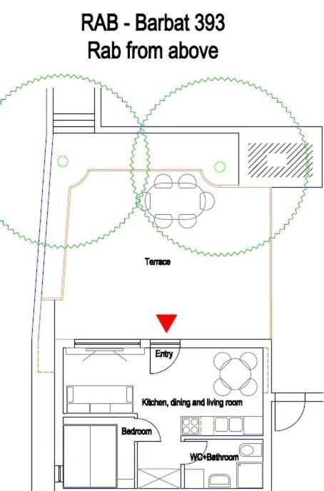 Rab From Above Studio Apartment Barbat na Rabu 外观 照片